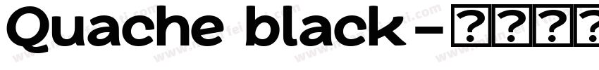 Quache black字体转换